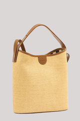 Il Bisonte - Raffia Bucket Bag - BEIGEGIA