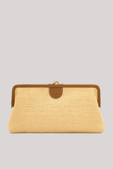 Il Bisonte - Raffia Clutch Bag - BEIGEGIA