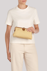 Il Bisonte - Raffia Clutch Bag - BEIGEGIA