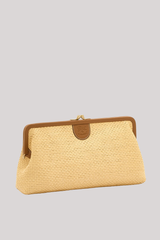 Il Bisonte - Raffia Clutch Bag - BEIGEGIA
