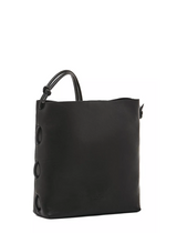 Il Bisonte - Snodo Leather Crossbody Tote Bag - 296BLACK