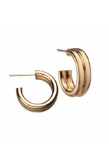 Jennifer Zeuner - Ingrid 3/4" Earrings - GOLD