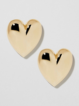 Jennifer Fisher - Puffy Heart Earrings - GOLD