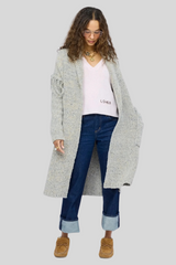 Kerri Rosenthal - Cali Fringe Cardigan - SMOKE