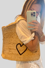 Kerri Rosenthal - Imperfect Heart Tote - JUTE