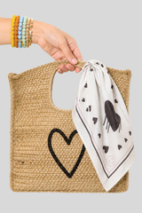 Kerri Rosenthal - Imperfect Heart Tote - JUTE