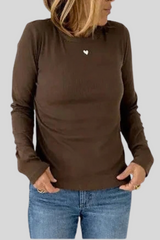 Kerri Rosenthal - Kr Rib Tee - BROWN