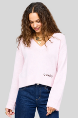 Kerri Rosenthal - Saturday Cashmere Sweater - HARDPINK