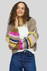 Kerri Rosenthal - Sienna Stripe Cardigan - MULTI