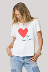 Kerri Rosenthal - Suke Fool for Love Tee - WHITE