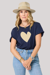 Kerri Rosenthal - Suke Imperfect Heart Tee - INDBLCRM