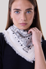 Kujten - Small Bandana Hachi Astro - BLANC