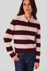 Kujten - Sweater Polo Royce - BORDEAUX
