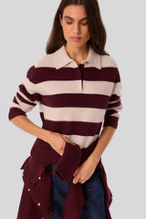 Kujten - Sweater Polo Royce - BORDEAUX