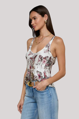 L'agence - Eddie Bias Tank Top - WHTMULBT