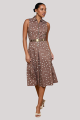 L'agence - Kylo Belted Shirt Dress - CARDECRU