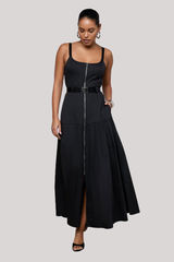 L'agence - Rima Maxi Dress - BLACK