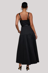 L'agence - Rima Maxi Dress - BLACK