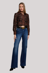 L'agence - Seychelle Cropped Eyelet Blouse - HOTFUBLK