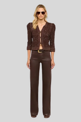 L'agence - Thistle Sequined Cardigan - BLKJVASE