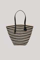 Liffner - Straw Basket - BLKCREAM