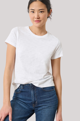 Lilla P - Back Seam Crewneck - WHITE