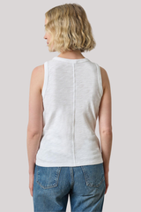 Lilla P - Back Seam Tank - WHITE