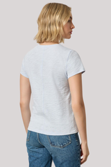 Lilla P - Short Sleeve Back Seam Crewneck - GLASS