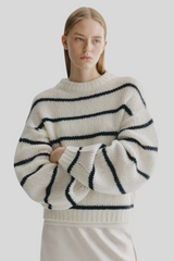 Lisa Yang - Sabelle Stripes Sweater - CRBKNVYS
