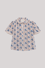 M.A.B.E - Aster Print Collar Top - MULTI