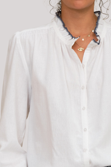 M.A.B.E - Chrissie Long Sleeve Top - IVORY