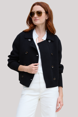 Margaret O'Leary - Dylan Double Knit Jacket - BLACK
