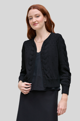 Margaret O'Leary - Martina Cardigan - BLACK