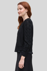 Margaret O'Leary - Martina Cardigan - BLACK