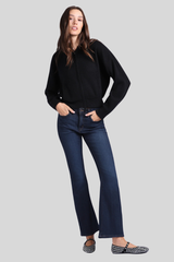 Minnierose - Cashmere Cropped Bomber - BLACK
