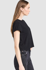 Agolde - Adine Shrunken Tee - BLACK