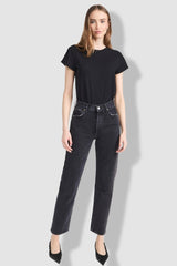 Agolde - Adine Shrunken Tee - BLACK