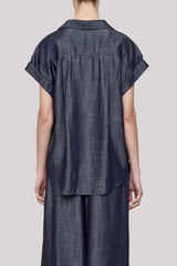 Moussy - Basic Denim Shirt - BLUE