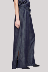 Moussy - High Waist Wide Denim - BLUE