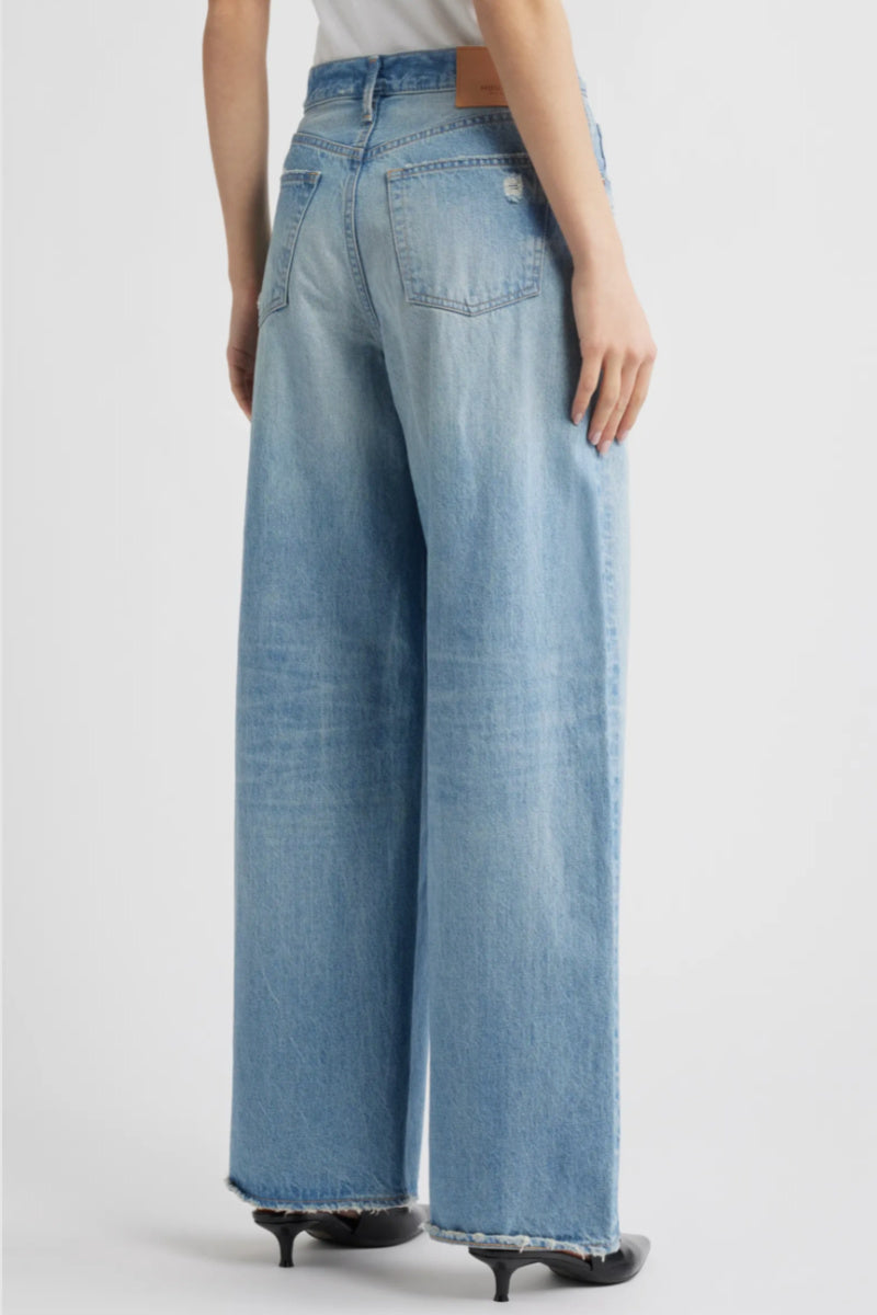 Moussy - Lowell High Waist Superwide Leg Jeans