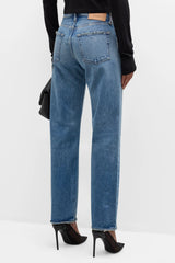 Moussy - Cheval Straight Low-Rise Jean - LTBLUE