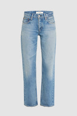 Moussy - Cheval Straight Low-Rise Jean - LTBLUE