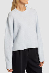 Naadam - Luxe Cashmere Utility Crew Neck Sweater - MIST
