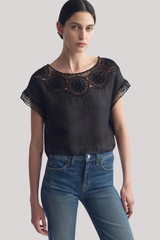 Nili Lotan - Caila Top - BLACK