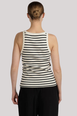 Nili Lotan - Jennifer Rib Tank - ECRUBLKS