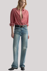 Nili Lotan - Yorke Shirt - REDWHTST