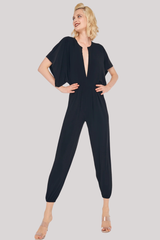 Norma Kamali - Rectangle Jog Jumpsuit - BLACK