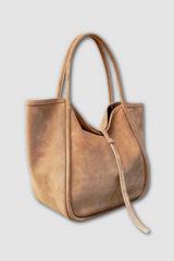 Oliveve - Ellis Leather Backed Suede Tote - PANE