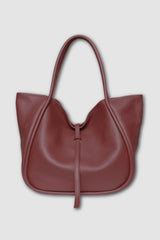 Oliveve - Ellis Leather Hobo Tote - BAROLO