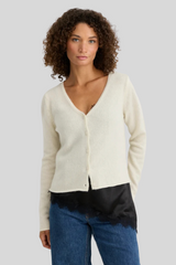 One Grey Day - Dottie Cardigan - IVORY